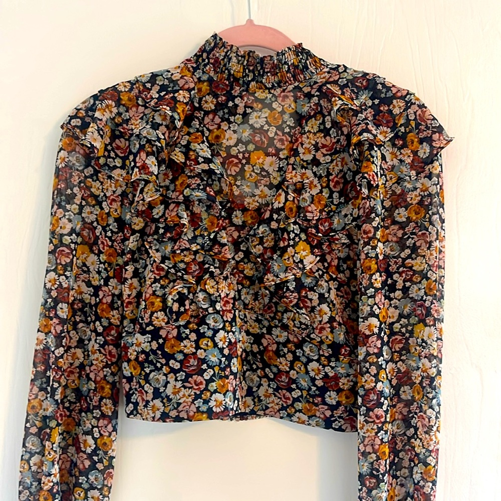 Zara Floral top Size S